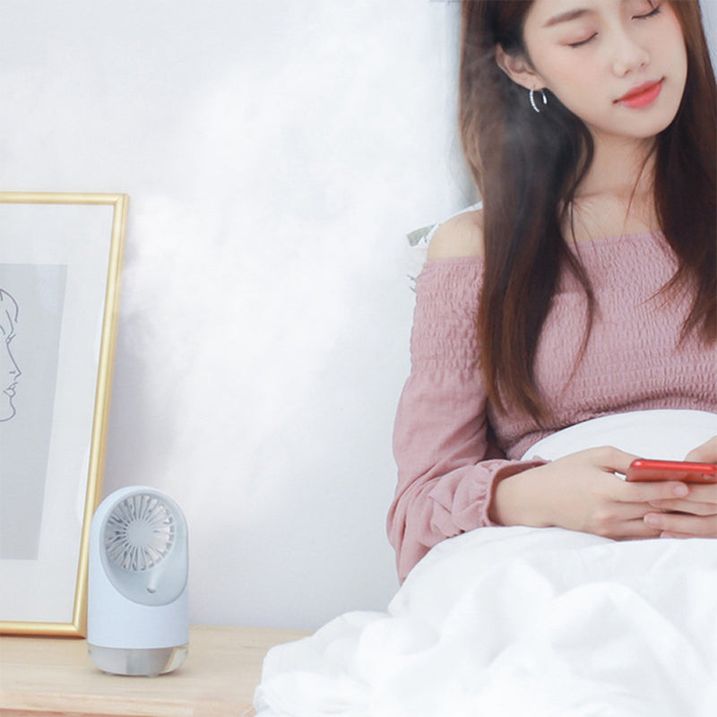 Bakeey Mini USB Charging Humidifier Dormitory Desktop Convenient Outdoor Spray Cooling Fan