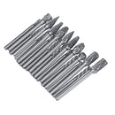 20pcs Solid Carbide Rotary Burrs Drill Bit Tungsten Steel Double Cut Grinder Shank Rotary File