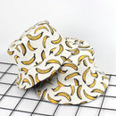 Summer Outdoor Bucket Hat Unisex Summer Bucket Cap Banana Print Fishing Fis Y8H4