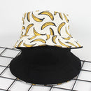Summer Outdoor Bucket Hat Unisex Summer Bucket Cap Banana Print Fishing Fis Y8H4