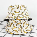 Summer Outdoor Bucket Hat Unisex Summer Bucket Cap Banana Print Fishing Fis Y8H4