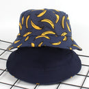Summer Outdoor Bucket Hat Unisex Summer Bucket Cap Banana Print Fishing Fis Y8H4