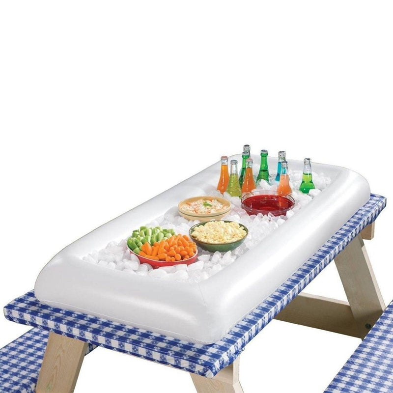 1Pcs Inflatable Ice Bar Summer Pool Pvc Inflatable Water Bar,Salad Bar Part F8M2