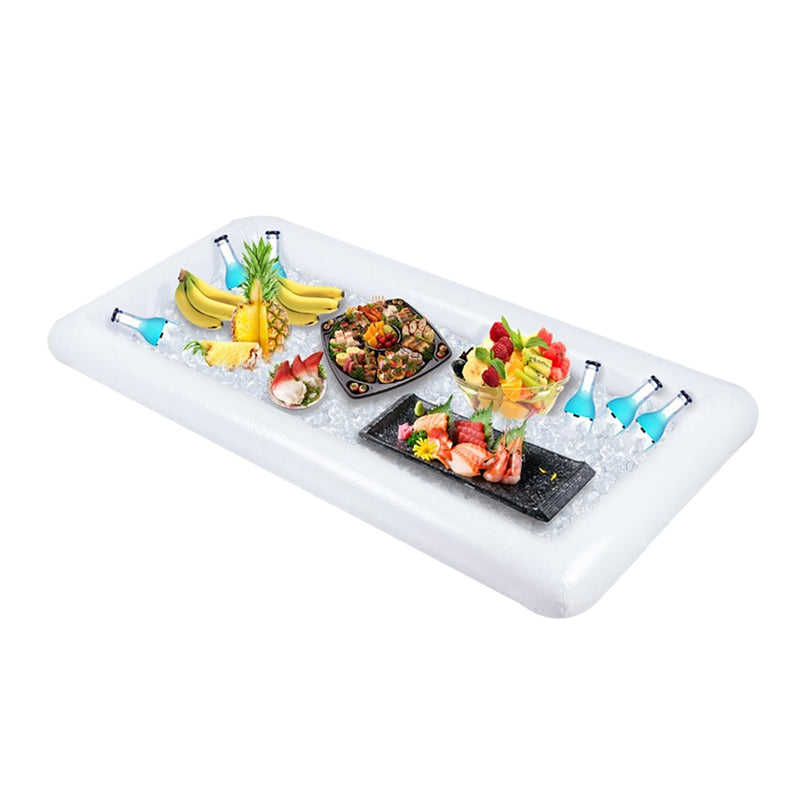 1Pcs Inflatable Ice Bar Summer Pool Pvc Inflatable Water Bar,Salad Bar Part F8M2