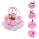 Hug Bear Lover Music Boxes Rotating Wedding Music Box Wedding Ring Pillow WiH2N7