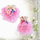 Hug Bear Lover Music Boxes Rotating Wedding Music Box Wedding Ring Pillow WiH2N7