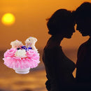 Hug Bear Lover Music Boxes Rotating Wedding Music Box Wedding Ring Pillow WiH2N7