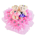 Hug Bear Lover Music Boxes Rotating Wedding Music Box Wedding Ring Pillow WiH2N7
