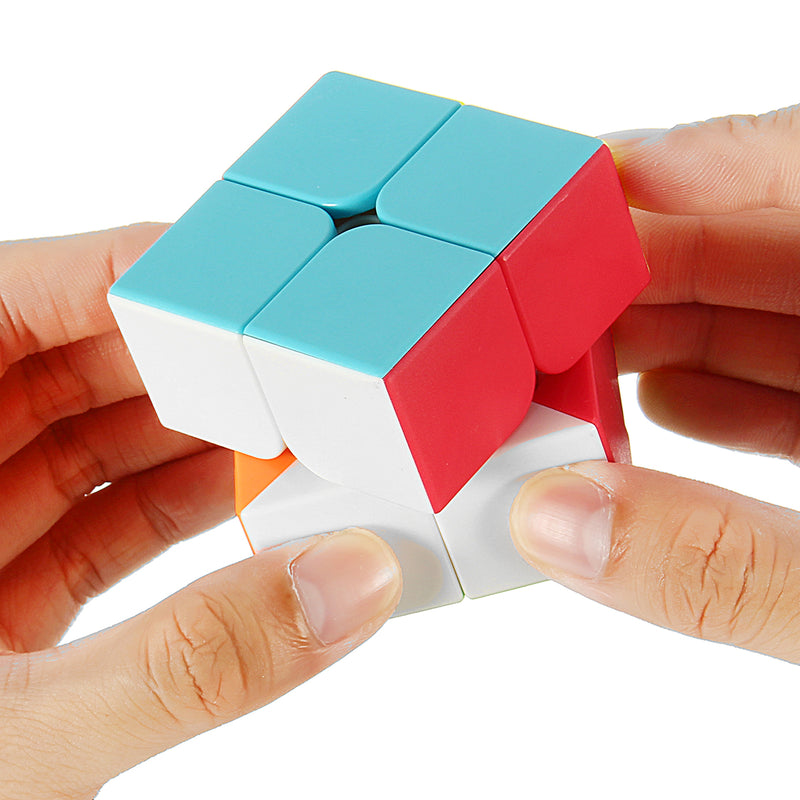 Amazing Cube 2x2 Magic Cube Anti Stress Adults Kids Puzzle Toy Vivid Color Square Magic Cube Puzzle Science Education Toy Gift