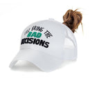 I'Ll Bring The Bad Decisions' Hat Cap Unisex Cotton Adjustable Baseball Cap E7E4