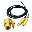 2X(Dual Rca Female To Type-C Usb C Signal Video Av Audio Cable Connector Le