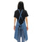 Unisex Adjustable Denim Canvas Chef Denim Bib Aprons with Convenient Pockets BBQ