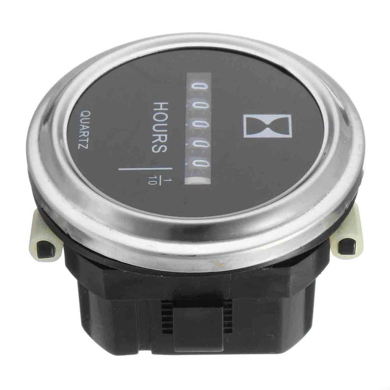 DC 10-80V Engine Round Hour Meter Hour Meter Gauge ATV Boat Vehicle