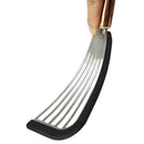 Ultra Flexible Stainless Steel Spatula With Silicone Top Soft Edge Slotted