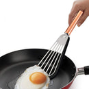 Ultra Flexible Stainless Steel Spatula With Silicone Top Soft Edge Slotted