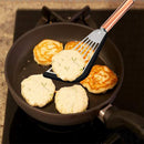 Ultra Flexible Stainless Steel Spatula With Silicone Top Soft Edge Slotted