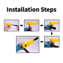 Carpenters Woodworking Angle Grinder Manual Wood Carving Hand Chisel Tool Set