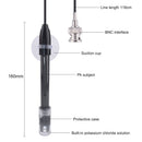 2X(1Pcs Ph-201 Black Laboratory Electrode Electrode Sensor Connector Probe
