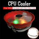Cpu Cooler 12Cm 3Pin Led Rgb Cooling Fan For Lga 775/1156/1155/1151/1150/Am