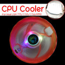 Cpu Cooler 12Cm 3Pin Led Rgb Cooling Fan For Lga 775/1156/1155/1151/1150/Am