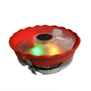 Cpu Cooler 12Cm 3Pin Led Rgb Cooling Fan For Lga 775/1156/1155/1151/1150/Am