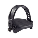 1Pair Exercise Bike Pedal Widened Bicycle Pedal With Pedal Straps For Exerc