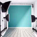 5x7FT Blue Wall Wood Floor Vinyl Photography Backdrop Photo Background Props