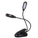 Double heads 10 LED Clip Table Light 3 Modes Dimming Battery powered Desk Lamp for Reading working