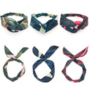 Summer Bohemian Style Hairbands Print Headbands For Women Retro Cross Knot  B6A1