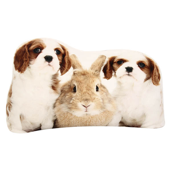 Creative 3D Cute Animal Lion Parrot Shape Throw Pillow Plush Soft Sofa Car Office Cushion Gift