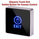 Dc 12V Nc No Square, Contact Sensor Door Exit Release Button Switch With Le