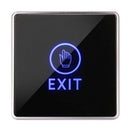 Dc 12V Nc No Square, Contact Sensor Door Exit Release Button Switch With Le