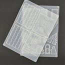 2Pcs/Set DIY Jewelry Bezel Making Crystal Silicone Resin Mould Casting Molds Kit Art Craft
