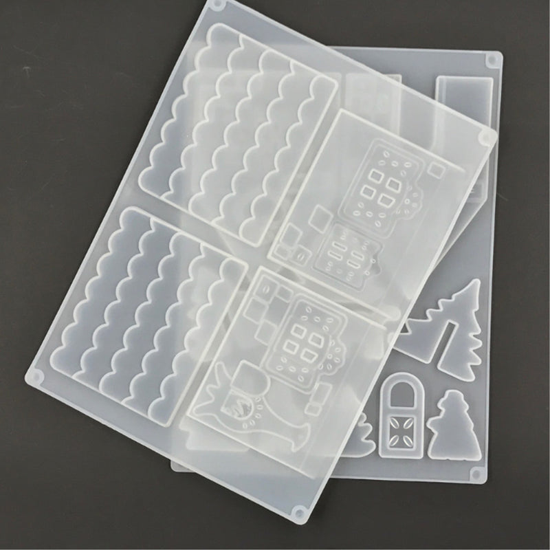 2Pcs/Set DIY Jewelry Bezel Making Crystal Silicone Resin Mould Casting Molds Kit Art Craft