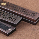 1Pcs Black Wooden Incense Holder Incense Coffin Burner Wood Incense Burner BR4D9