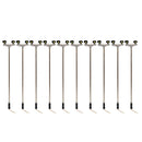 10Pcs 2Led Street Lamp 1:100 Ho Scale Street Light Scenery Mini Lamppost Fo