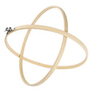 6 Pieces Embroidery Hoop Set Bamboo Circle Cross Stitch Hoop Ring 4 Inch To