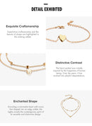 Trendy Double-layered Heart Anklet Peach Heart Beach Anklet