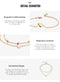 Trendy Double-layered Heart Anklet Peach Heart Beach Anklet