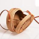 Handmade Woven Rattan Bag Women Straw Bag Bamboo Circular Beach Bags Summer