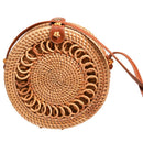 Handmade Woven Rattan Bag Women Straw Bag Bamboo Circular Beach Bags Summer