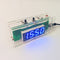 DIY C51 Microcontroller Electronic LED Light Control Temperature Digital Clock Kit With Case