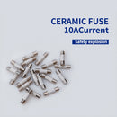 20 Pcs ANENG 5X20mm Ceramic Fuse 0.2A + 10A for Multimeter