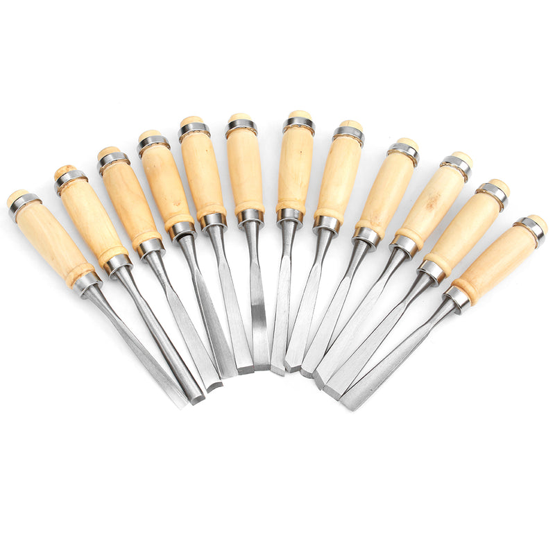 14Pcs Wood Carving Hand Chisel Tools Set Woodworking Professional Gouges Kit