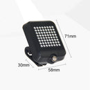 XANES 64 LED 80LM Intelligent Automatic Induction Steel Ring Brake Safety Bike Tail Light with Infrared Laser