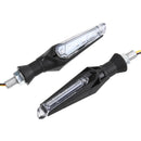 4Pcs Universal 10LED 12V 1W Motorcycle Turn Signal Lights Indicator Amber Blue