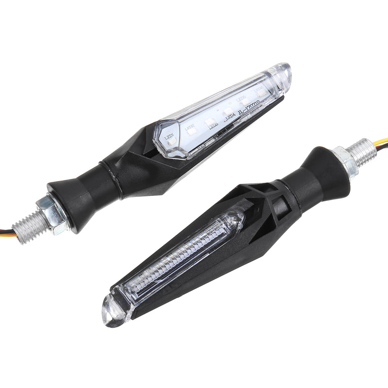 4Pcs Universal 10LED 12V 1W Motorcycle Turn Signal Lights Indicator Amber Blue