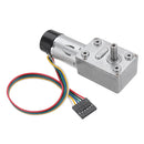 Machifit JGY-370 DC 12V 10/30/90/150RPM Motor Reduction Gear Turbine Worm Self-locking Encoder Signal Feedback Motor