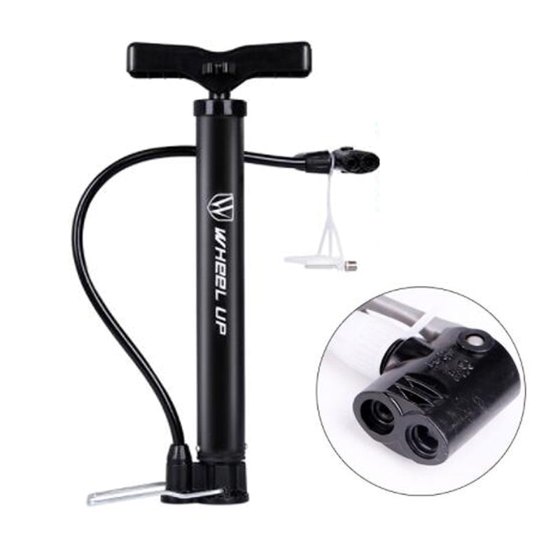 WHEEL UP Portable Bike Bicycle Cycling Air Pump Hand Ball Inflator High Pressure