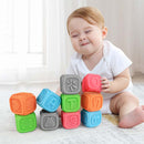 10Pcs Baby Press Hand Ball Baby Can Bite Tooth Gel Multi-Texture Soft Rubbe